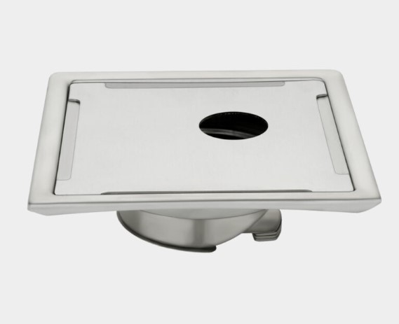 PR-113 Auto Close Cockroach Trap Stainless Steel Floor Drain Pest Control Kitchen Bathroom Hotel Restaurant Industrial Anti-Rust Waterproof Easy Install Durable Flip Bowl Mechanism Sewer Block Odor Proof Sanitation Compliant